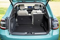 Fiat 600 Hybrid review - boot space showing split-fold rear seat