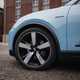 Porsche Macan Electric (2024) review: alloy wheel, blue paint