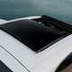 Porsche Macan (2024) review: sunroof detail shot, silver paint