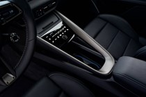 Porsche Macan (2024) review: centre console, black upholstery