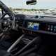 Porsche Macan (2024) review: dashboard and infotainment system, black upholstery