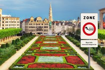 Brussels low emissions zone sign - driving in Belgium