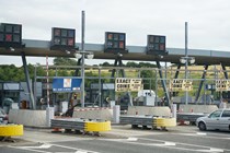 Motorway toll plaza in Ireland - Driving in Ireland