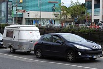 Peugeot 308 towing caravan in Ireland - Driving in Ireland