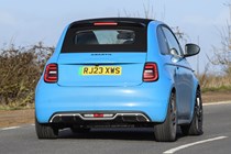 Abarth 500e rear driving action