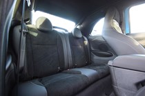 Abarth 500e Convertible interior rear seats