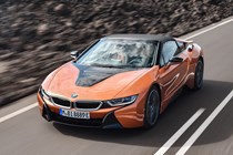 BMW 2018 i8 Roadster driving