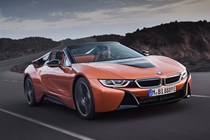 BMW 2018 i8 Roadster driving