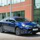 Toyota Avensis, blue, front three-quarters, static