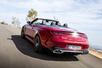 Mercedes-AMG CLE53 Cabriolet rear driving