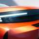 Vauxhall Frontera (2024): LED headlight detail shot, orange paint