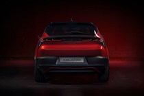 Alfa Romeo Milano: rear static, studio shoot, red paint