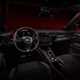 Alfa Romeo Milano: driver's seat, dashboard and infotainment system, black upholstery