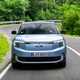 Ford Explorer review: front driving, blue paint, country road