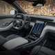 Ford Explorer review: dashboard and infotainment system, black leather upholstery