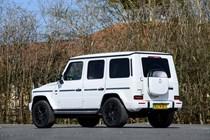 Mercedes G580 in white rear