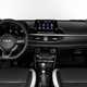 Kia Picanto facelift: dashboard and infotainment system, black upholstery