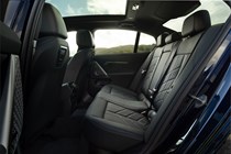 BMW 5 Series review: rear seats, black leather upholstery