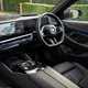 BMW 5 Series review: dashboard and infotainment system, black leather upholstery