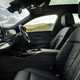 BMW 5 Series review: front seats, black leather upholstery