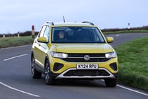 Volkswagen T-Cross in yellow, front