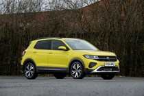 Volkswagen T-Cross in yellow, front