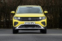 Volkswagen T-Cross in yellow, front