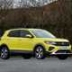 Volkswagen T-Cross in yellow, front
