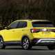 Volkswagen T-Cross in yellow, rear
