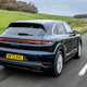 Porsche Cayenne review, Cayenne S V8, rear, driving, blue
