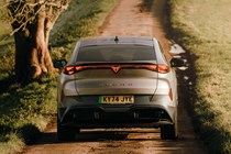 Cupra Tavascan (2024) review: rear static, silver paint