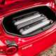 Mazda MX-5 review - boot space with two cases loaded inside
