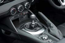Mazda MX-5 review - gearlever and handbrake