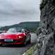 Mazda MX-5 ND review - front view, red, roof down, driving