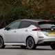 Nissan Leaf review, silver, rear view