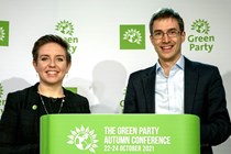 Green Party political manifesto, Carla Denyer and Adrian Ramsay at a Green Party conference