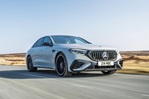 Mercedes-AMG E53 2025 driving front