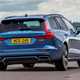 Volvo V60 returns to the UK: rear three quarter cornering, blue paint