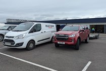 The Isuzu D-Max looks right at home in the paddock at Silverstone