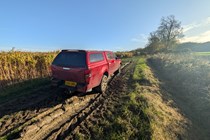 Up hill and off road in the Isuzu D-Max DL20