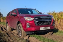 The Isuzu D-Max DL20 wears road-going rubber but still manages to cut a dash in the mud