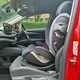 Skoda Elroq review, front seat with child seat fitted to Isofix mounting points