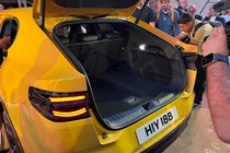 Ford Capri (2024) launch: boot space, yellow paint, at launch event