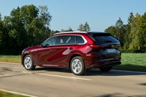 Mazda CX-80 PHEV driving rear