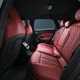 Audi S5 Avant (2024): rear seats, red leather upholstery