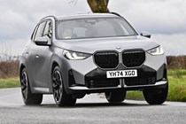 BMW X3 front cornering