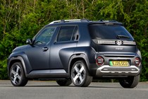 Hyundai Inster review, black, exterior, static, rear three quarters | Parkers