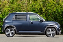 Hyundai Inster review, black, exterior, static, side profile | Parkers