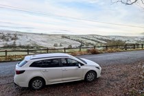 Image of Toyota Corolla Commercial parked up in Nidderdale landscape