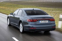 Audi A8 review (2022) rear view
